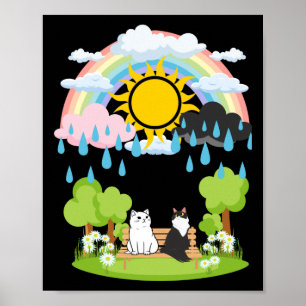 Sun And Rain Cats In The Park A Of Choice  Poster