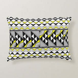 Sun and Rain in Yellow Accent Pillow