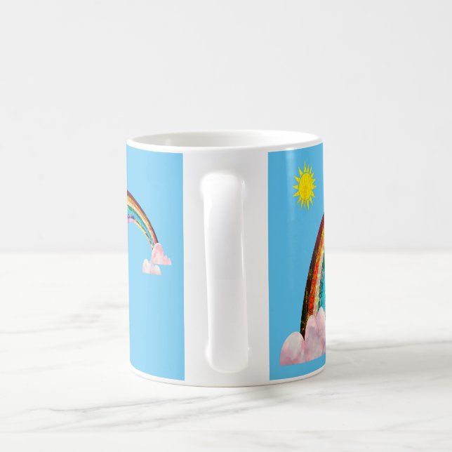 Sun and rainbow 2 coffee mug (Handle)