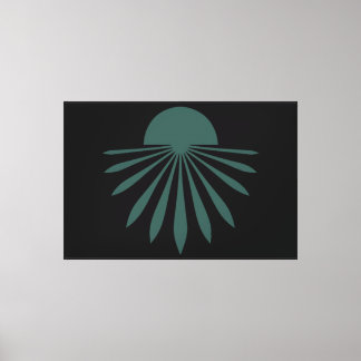 Sun And Reflection Wall Art Stretched Canvas Print