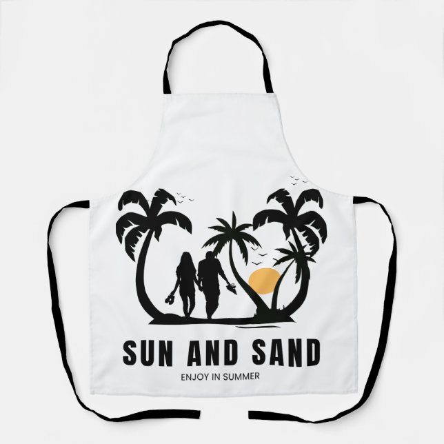 Sun and Sand in Summer Bliss Apron (Front)