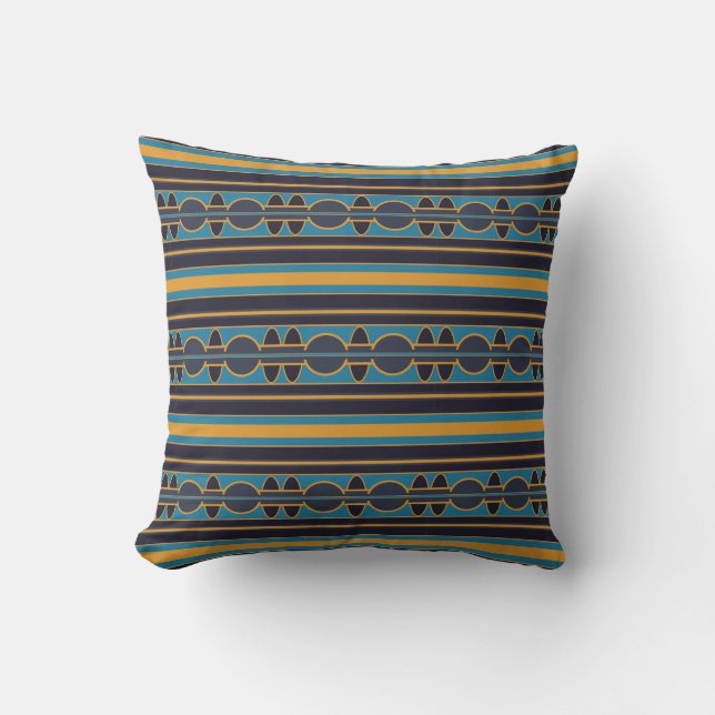 Sun and Sky Inspired Print Throw Pillow (Front)