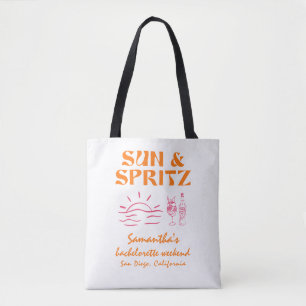 Sun and Spritz Bachelorette Weekend Tote Bag