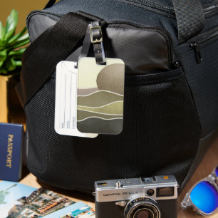 Sun and the mountains luggage tag
