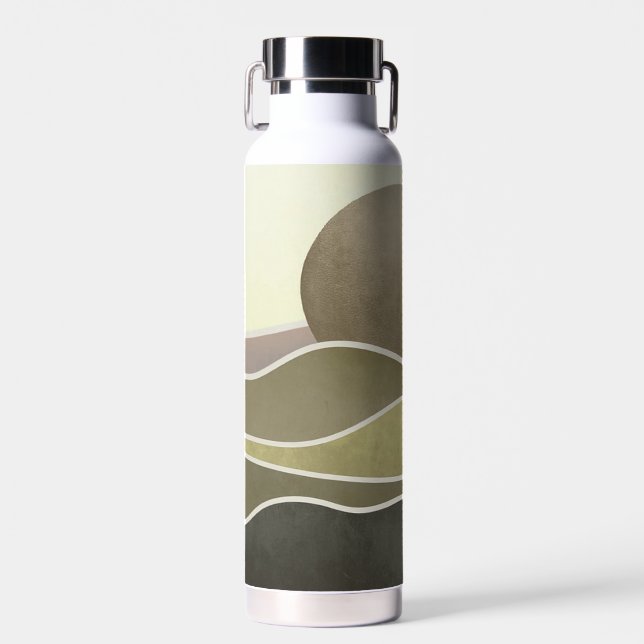 Sun and the mountains water bottle (Front)