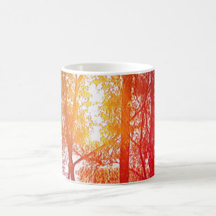 Sun and trees coffee mug