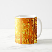 Sun and trees coffee mug
