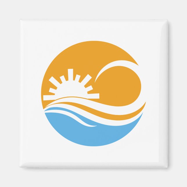 sun and wave magnet (Front)