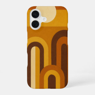 Sun & Arches Mid Century Modern Geometric Design iPhone 16 Case