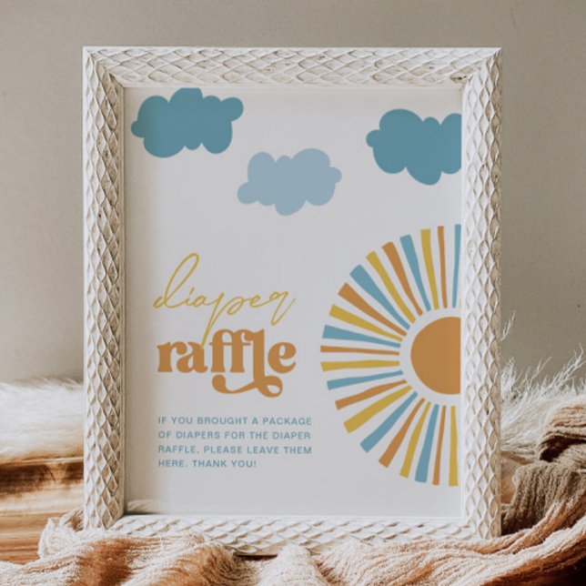 Sun Baby Shower Diaper Raffle Sign (Creator Uploaded)