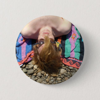 Sun Bathing 2 Inch Round Button