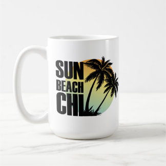 Sun, Beach & Chill Palm Tree Mug