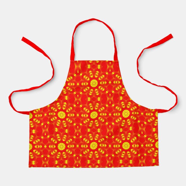 Sun beams on red apron (Front)