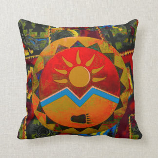 Sun Bear Native American Symbol Pillow