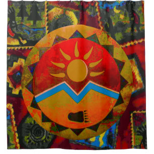 Sun Bear Shower Curtain