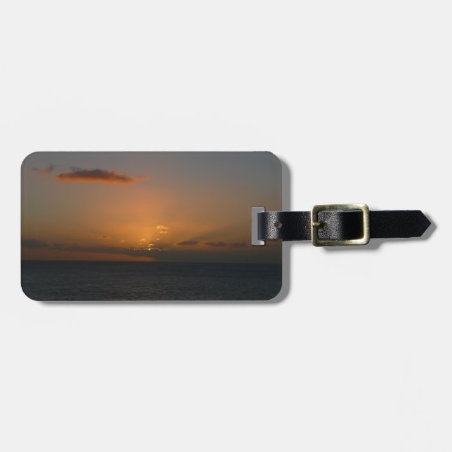 Sun Behind Clouds II Seascape Luggage Tag (Front Horizontal)