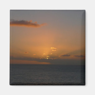 Sun Behind Clouds II Seascape Magnet