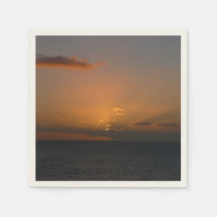 Sun Behind Clouds II Seascape Napkin