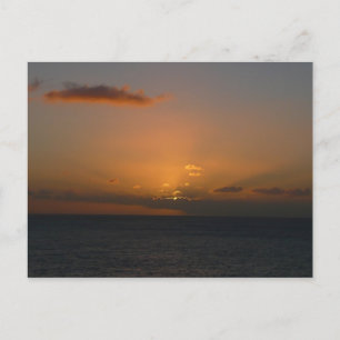 Sun Behind Clouds II Seascape Postcard