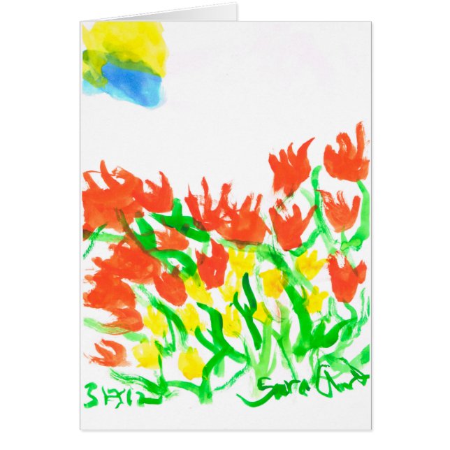 Sun Behind The Clouds Card (Front)