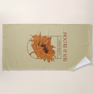 Sun & Bloom Beach Towel
