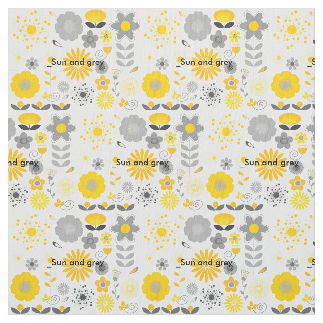 Sun but Grey Fabric (Swatch)