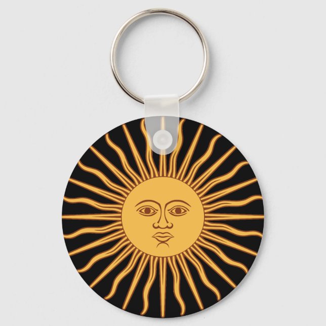 Sun Button Keychain (Front)