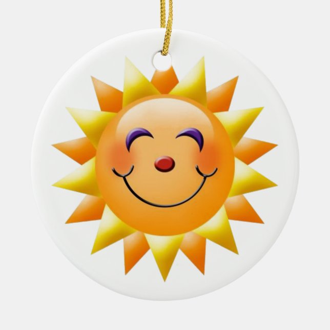 sun ceramic ornament (Front)
