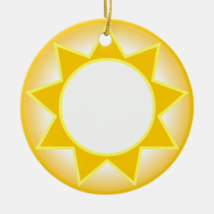 Sun Ceramic Ornament