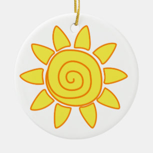 Sun Ceramic Ornament