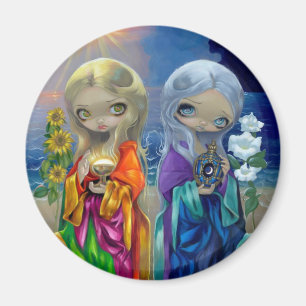 "Sun Child and Moon Child" Magnet