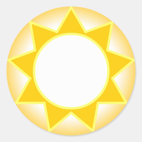 Sun Classic Round Sticker