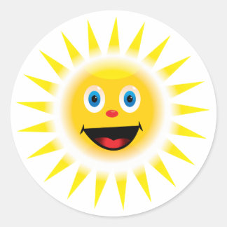 Sun Classic Round Sticker
