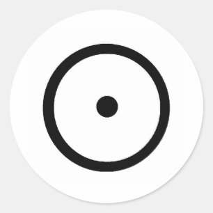 SUN CLASSIC ROUND STICKER