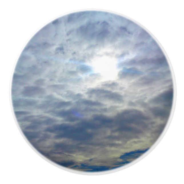 Sun Clouds Door Knob (Front)