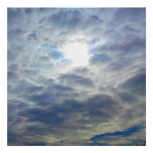 Sun Clouds Perfect Poster