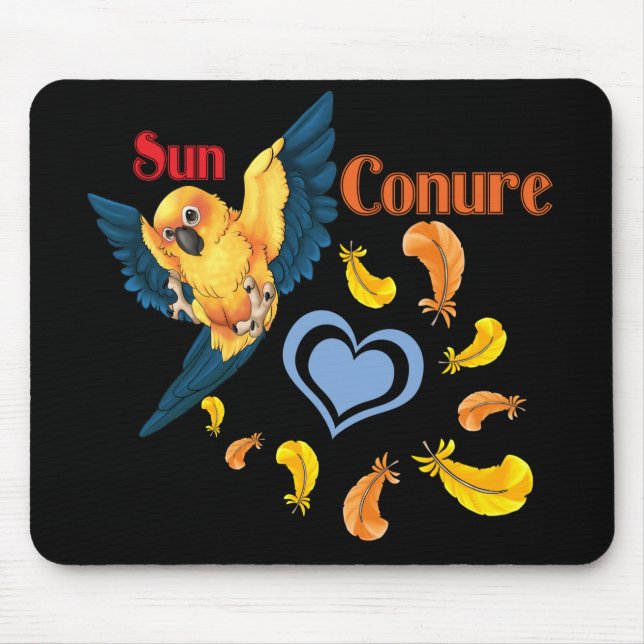 Sun Conure Cutie Mouse Pad (Front)