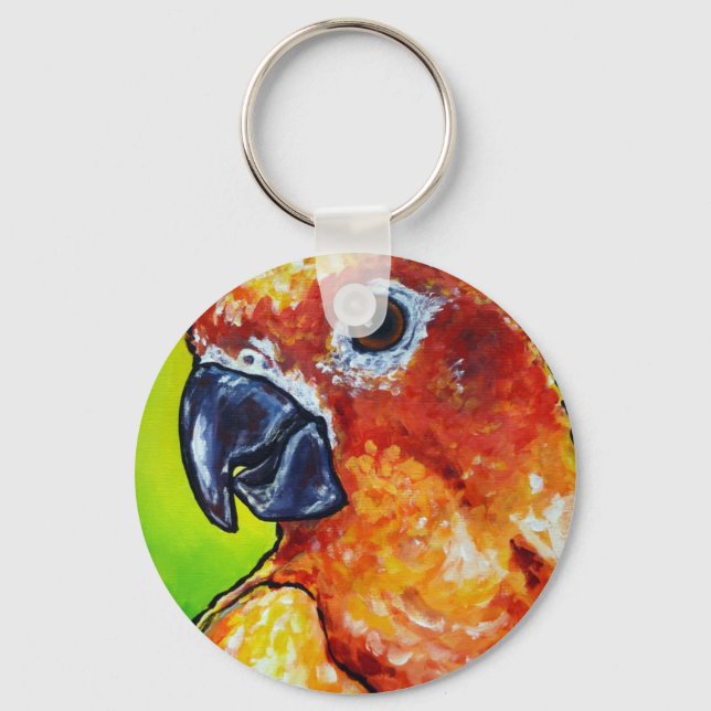 Sun Conure Keychain (Front)