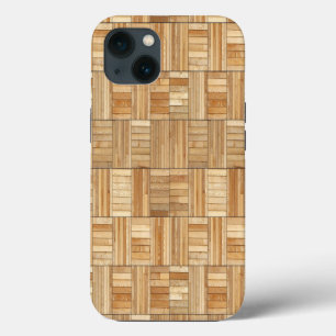 Sun Deck - Large Pine Wood Tiles iPhone 13 Case