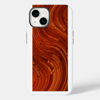 Sun Deck - Red Wooden Pine Knot iPhone 14 Case