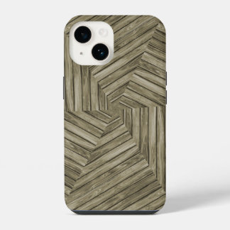 Sun Deck - Weathered Wooden Starburst iPhone 14 Case