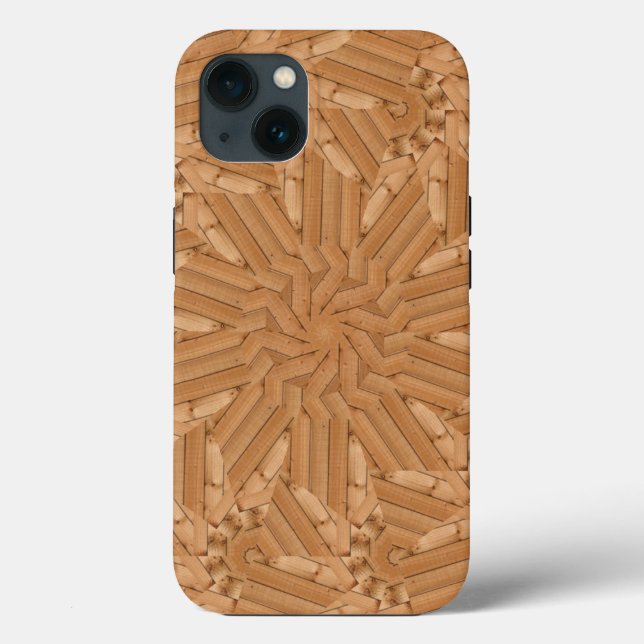 Sun Deck - Wooden Sunburst Mosaic Case-Mate iPhone Case (Back)