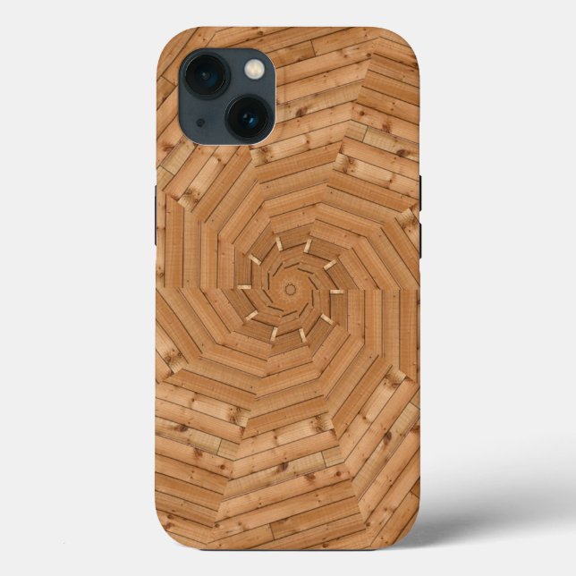 Sun Deck - Wooden Swirl Mosaic Case-Mate iPhone Ca Case-Mate iPhone Case (Back)