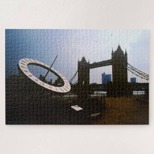 Sun Dial at Tower Bridge. Jigsaw Puzzle (Horizontal)
