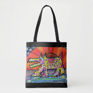 Sun Dog Tote Bag