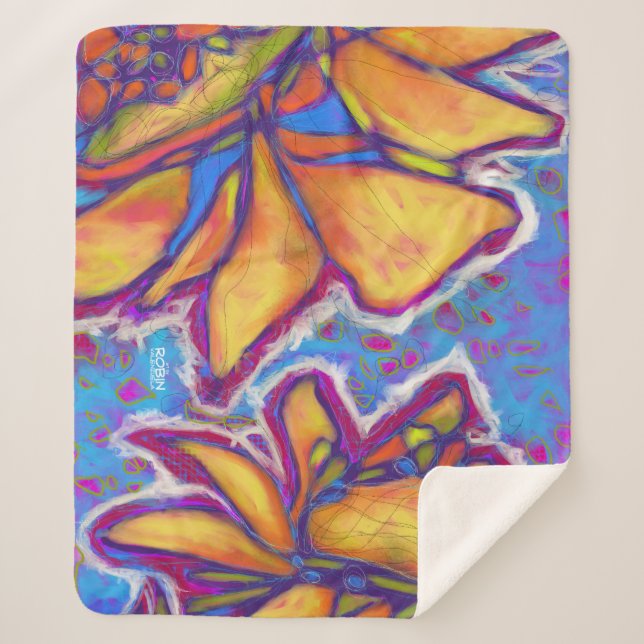 "Sun Double" Sherpa Blanket (Front)