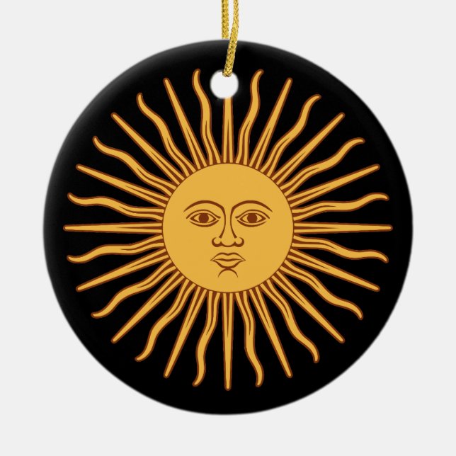 Sun Double Sided Ornament Round (Front)