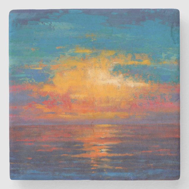 Sun Down II Stone Coaster (Front)