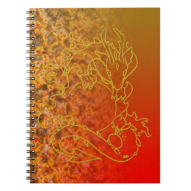 Sun Dragon (Line) Notebook (Front)