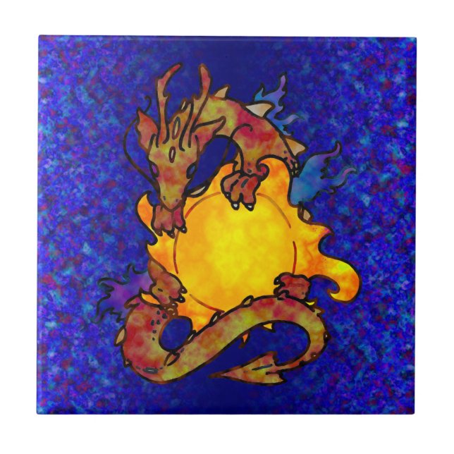 Sun Dragon Tile (Front)